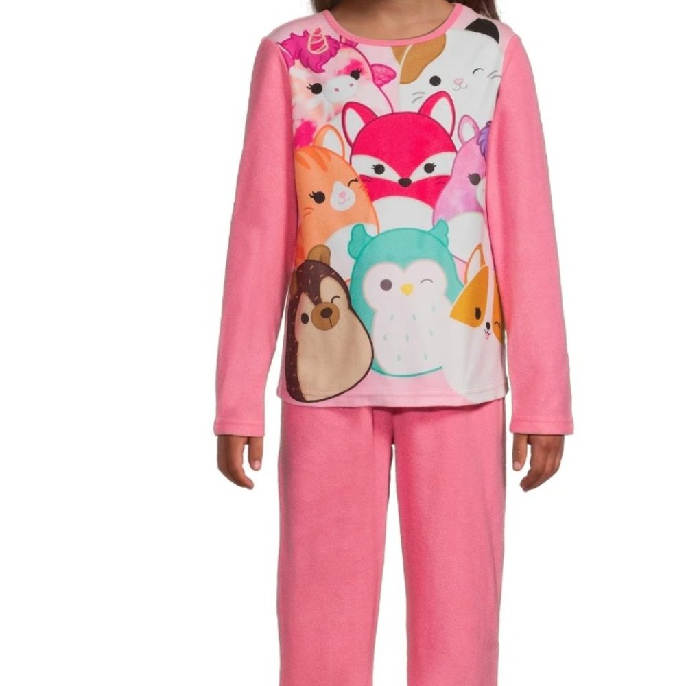 Squishmallows Girls XL 2 piece pajama set New